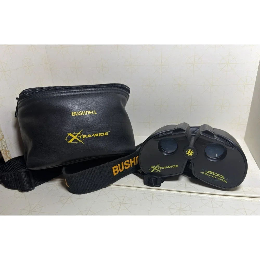 Bushnell Xtra-Wide 4x21 Sport Binoculars w Case Bag 13-0421 900' Field Of View